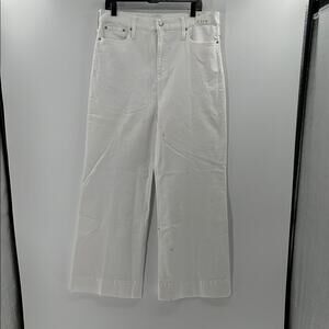 J. Crew Women's Wide Leg Trouser Jeans - White - 32 - New with tags Flawed